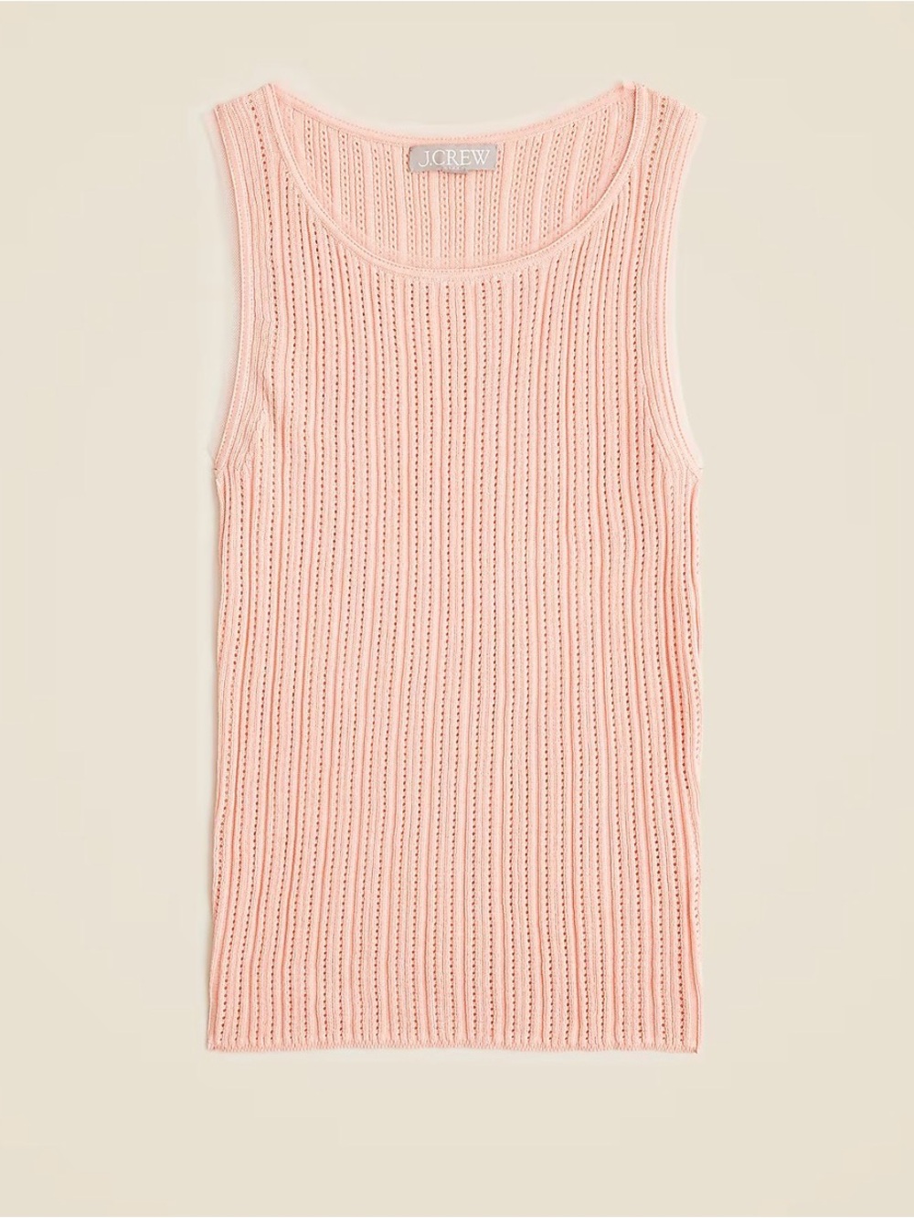 J. Crew Tulle-trim sweater-tank in premium ultra-fine cotton